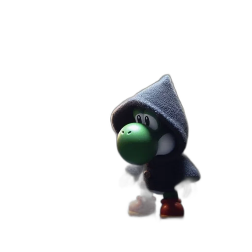 hat, staff, creature, jacket transparent PNG cut-out