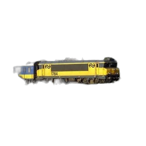 3d render, yellow, train, number transparent PNG cut-out