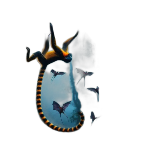 dragon, creature, crown, animal transparent PNG cut-out