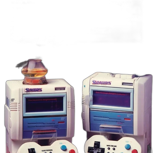 robot, weapon, vaporwave, 3d render transparent PNG cut-out