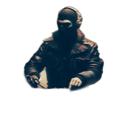 jacket, mask, face, hat transparent PNG cut-out