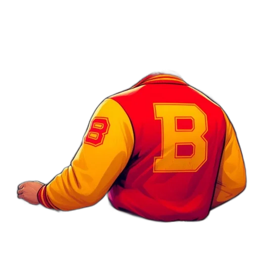 jacket, concept art, pixel art, 3d render transparent PNG cut-out
