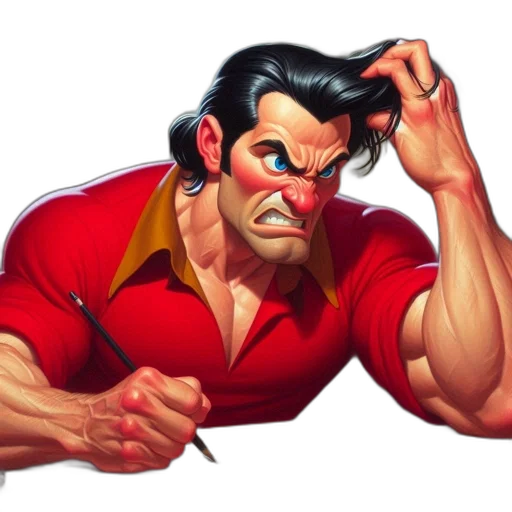 face, staff, comic book art, concept art transparent PNG cut-out