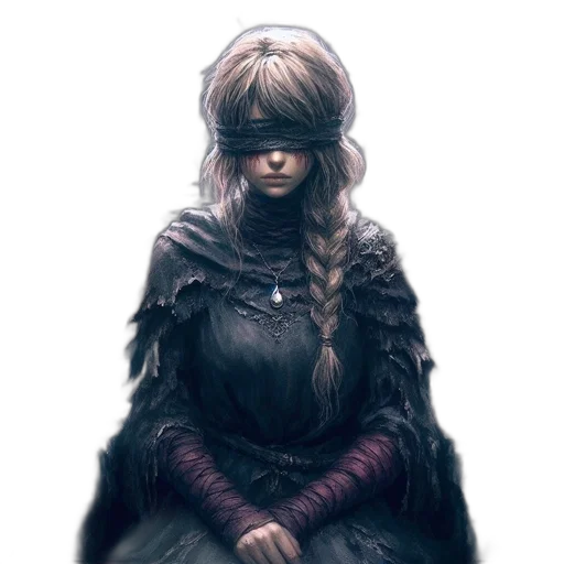 face, hair, dress, mask transparent PNG cut-out