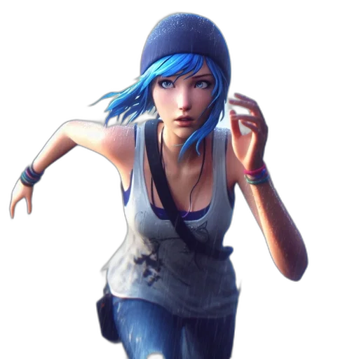 face, hat, jacket, concept art transparent PNG cut-out