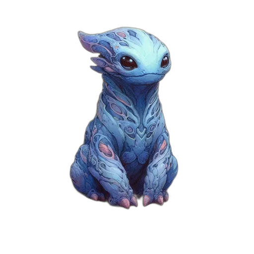 dragon, creature, animal, staff transparent PNG cut-out