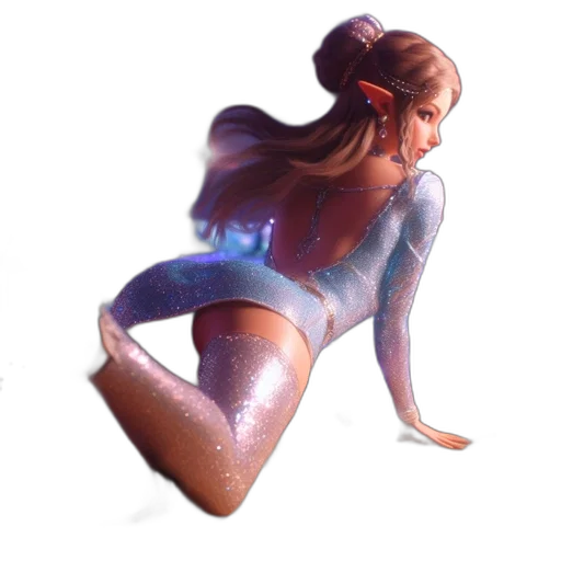 dress, concept art, 3d render, fantasy art transparent PNG cut-out