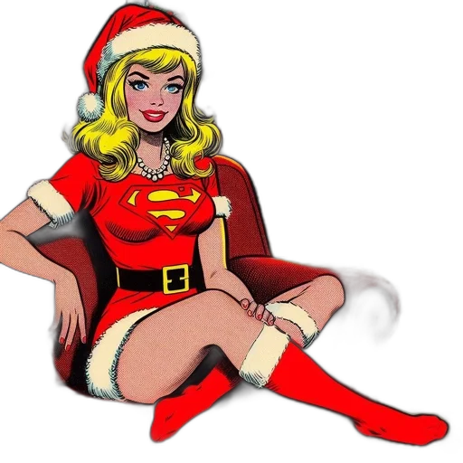 comic book art, cartoon, concept art, festive transparent PNG cut-out