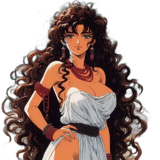 dress, jewelry, fantasy art, concept art transparent PNG cut-out