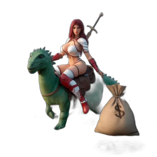 dragon, concept art, fantasy art, 3d render transparent PNG cut-out