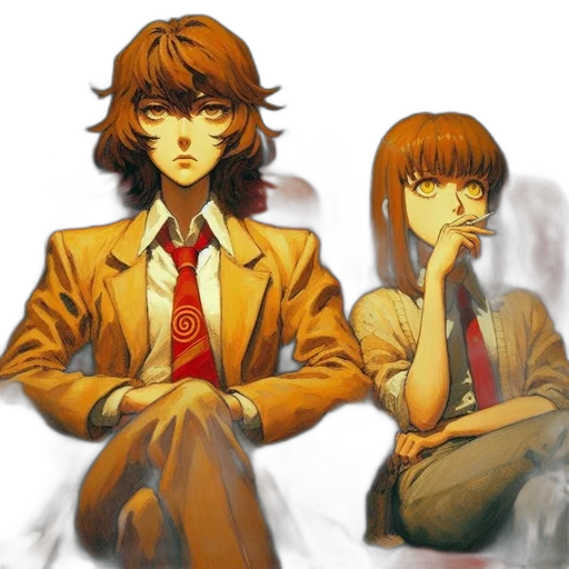 jacket, face, concept art, anime transparent PNG cut-out