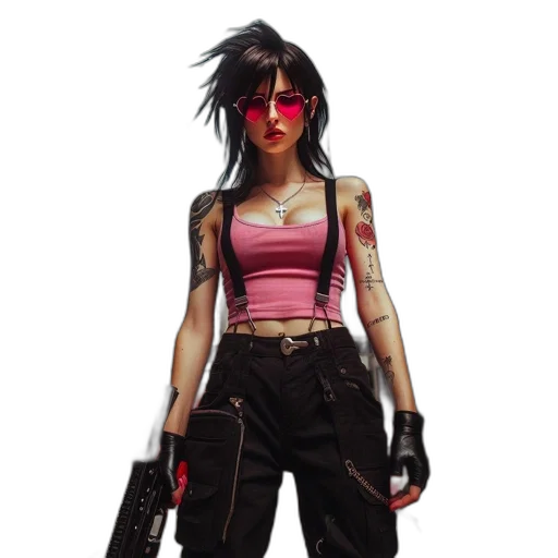 weapon, cyberpunk, concept art, comic book art transparent PNG cut-out