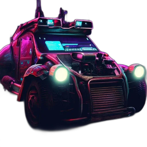 car, robot, weapon, animal transparent PNG cut-out