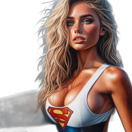 face, comic book art, photorealistic, fantasy art transparent PNG cut-out