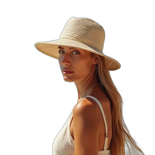 hat, jewelry, staff, face transparent PNG cut-out