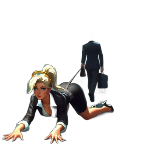 staff, creature, 3d render, concept art transparent PNG cut-out