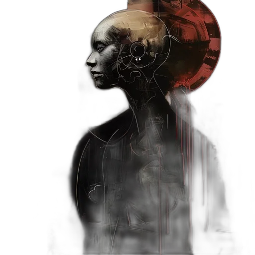 mask, crown, face, robot transparent PNG cut-out