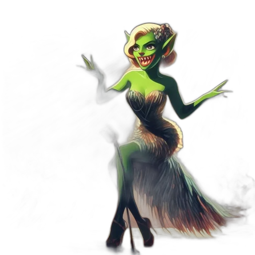 creature, dress, concept art, fantasy art transparent PNG cut-out