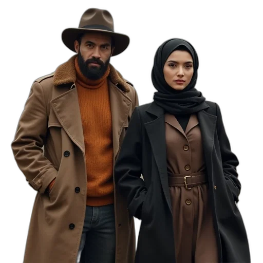 jacket, hat, concept art, snow transparent PNG cut-out