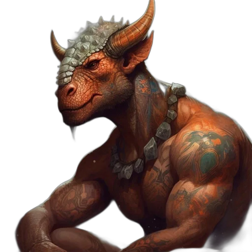 dragon, creature, animal, staff transparent PNG cut-out