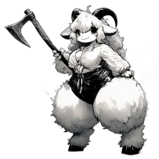 staff, weapon, animal, concept art transparent PNG cut-out