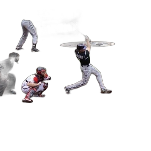 concept art, baseball, player, swings transparent PNG cut-out