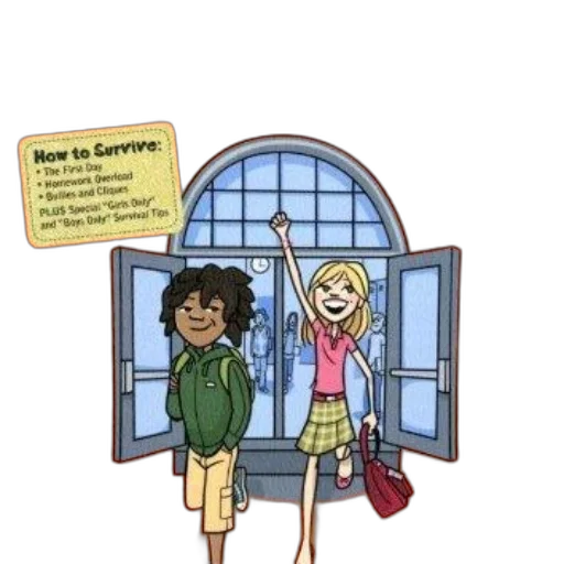 concept art, cartoon, comic book art, city street transparent PNG cut-out