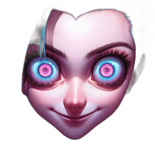 mask, face, creature, robot transparent PNG cut-out