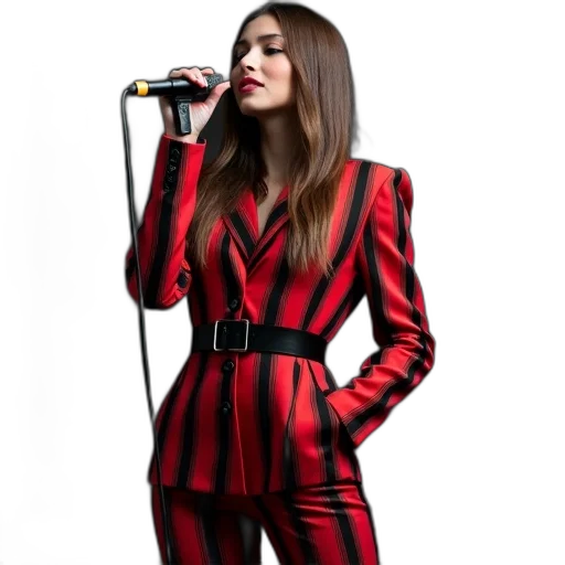 jacket, dress, hair, person transparent PNG cut-out