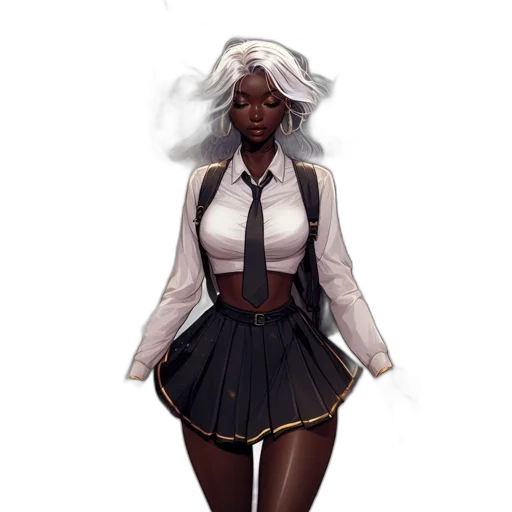 dress, jacket, staff, concept art transparent PNG cut-out
