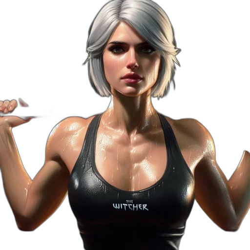 weapon, jacket, face, concept art transparent PNG cut-out