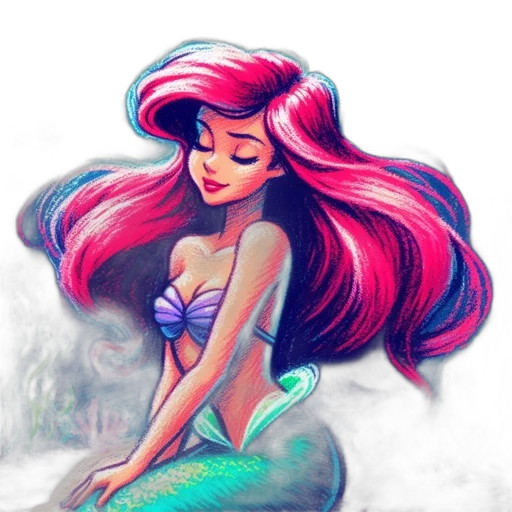 dress, hair, creature, fantasy art transparent PNG cut-out