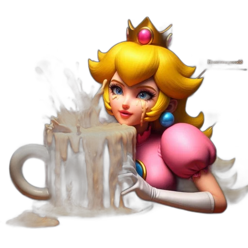 crown, staff, pixel art, 3d render transparent PNG cut-out