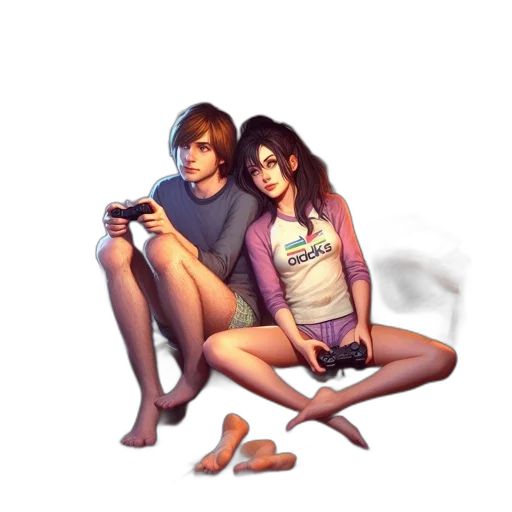 pixel art, concept art, photorealistic, fantasy art transparent PNG cut-out