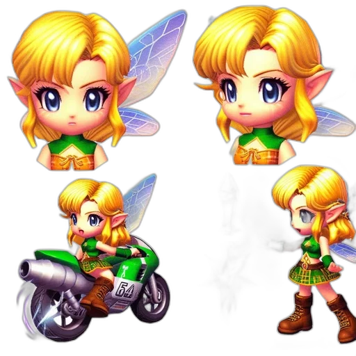 concept art, pixel art, 3d render, fantasy art transparent PNG cut-out