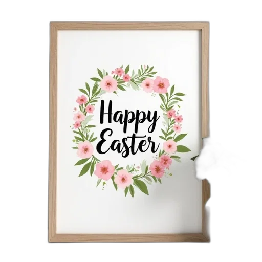 framed, picture, floral, design transparent PNG cut-out
