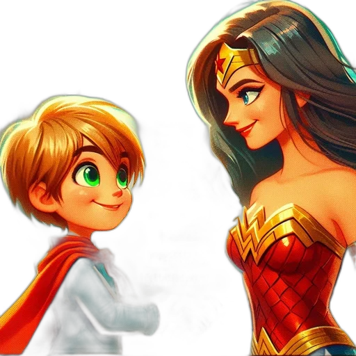 comic book art, concept art, fantasy art, cartoon transparent PNG cut-out