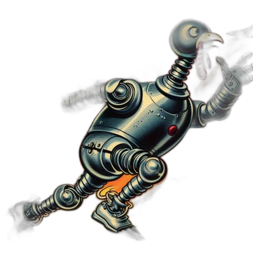 robot, staff, weapon, sword transparent PNG cut-out