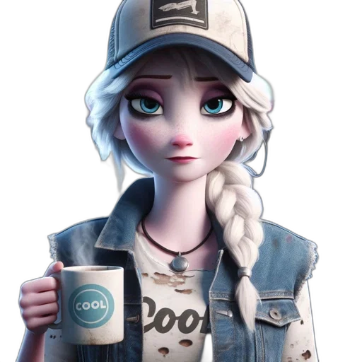 robot, hat, staff, face transparent PNG cut-out