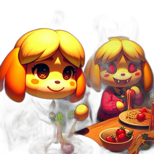 food, staff, concept art, 3d render transparent PNG cut-out