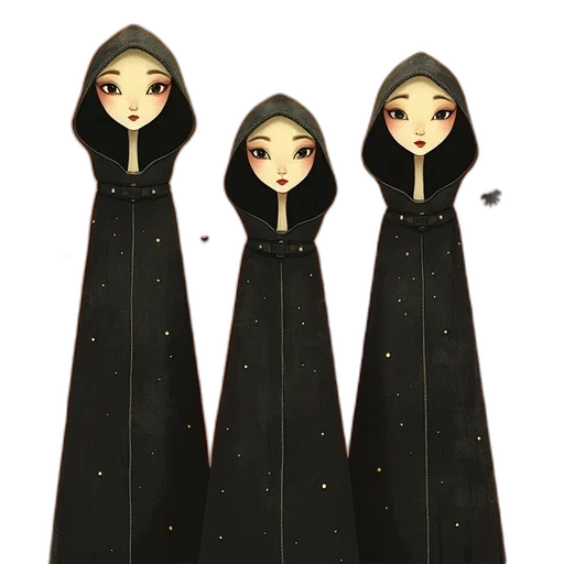 dress, mask, crown, staff transparent PNG cut-out