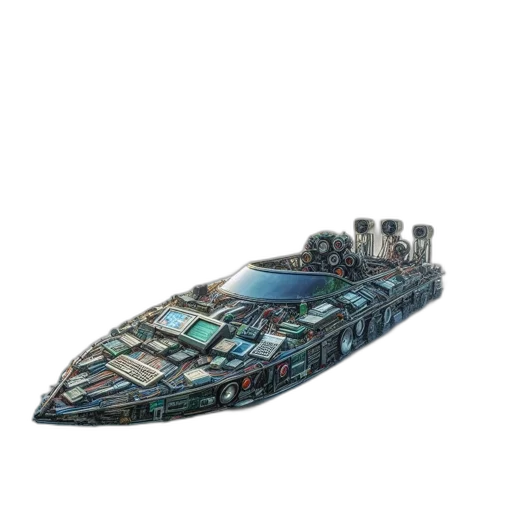 weapon, car, shoes, 3d render transparent PNG cut-out