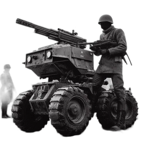weapon, robot, car, staff transparent PNG cut-out