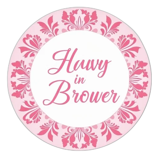 pink, damask, bridal, shower transparent PNG cut-out