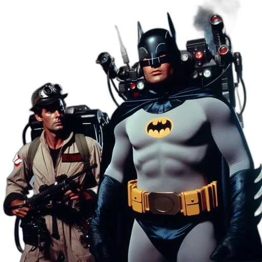 comic book art, concept art, two, characters transparent PNG cut-out