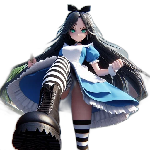 dress, weapon, robot, staff transparent PNG cut-out