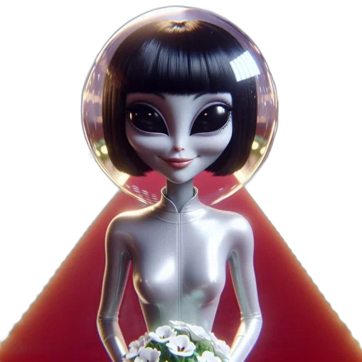jewelry, robot, concept art, 3d render transparent PNG cut-out