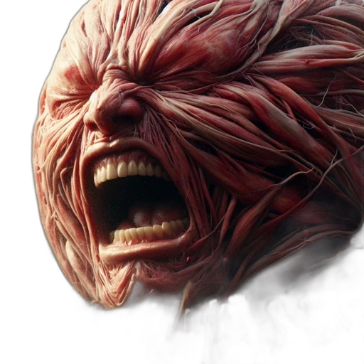 mask, creature, hair, face transparent PNG cut-out