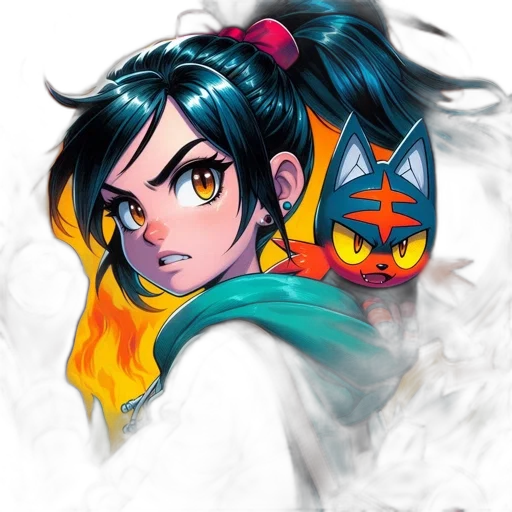 face, fantasy art, anime, concept art transparent PNG cut-out