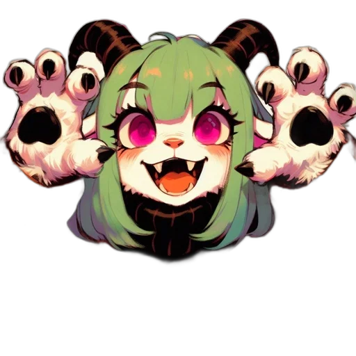 creature, animal, staff, mask transparent PNG cut-out